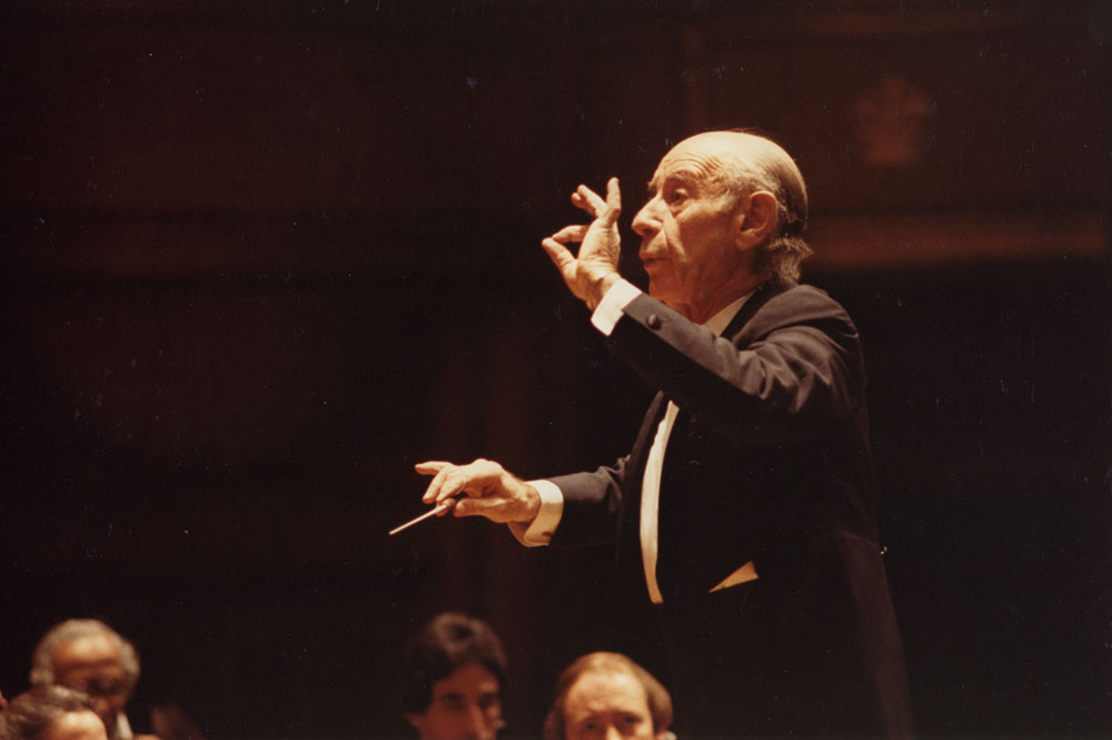 Erich Leinsdorf, the Orchestra’s third music director. Photograph by Peter Hastings, 1979.