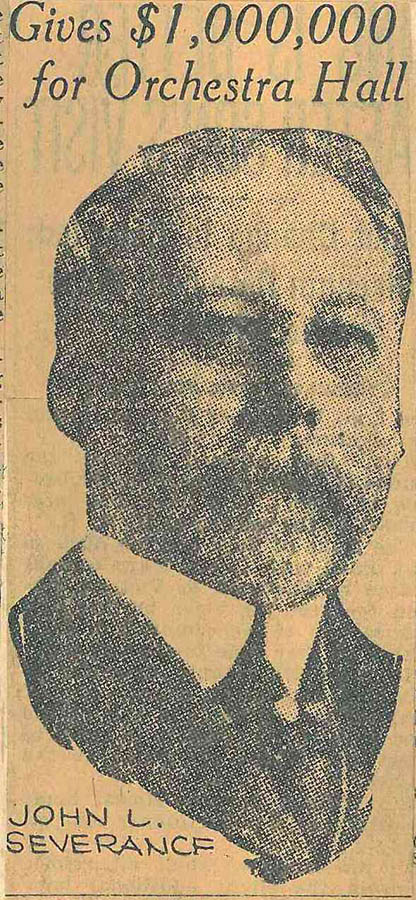 Newspaper clipping of John Severance