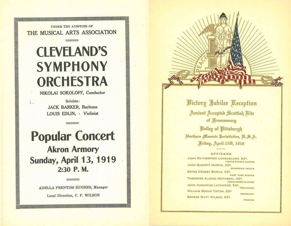 Image of First Tour Program Book