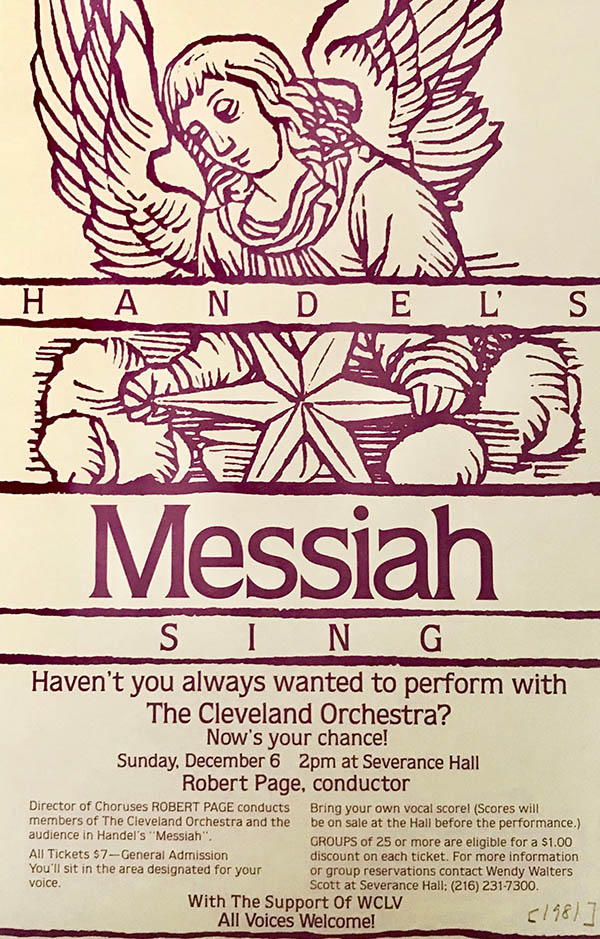 Ad for 1981 “Sing Messiah!”
